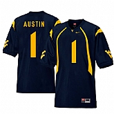 West Virginia Mountaineers 1 Tavon Austin Navy College Football Jersey Dzhi,baseball caps,new era cap wholesale,wholesale hats